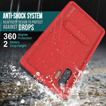 Load image into Gallery viewer, PunkCase Galaxy Note 10 Waterproof Case, [KickStud Series] Armor Cover [Red] (Color in image: Teal)
