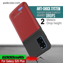 Load image into Gallery viewer, PunkJuice S20+ Plus Battery Case Red - Fast Charging Power Juice Bank with 6000mAh (Color in image: Patterned Black)
