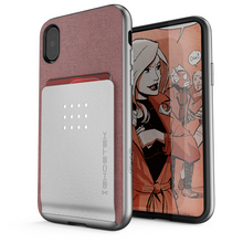 Load image into Gallery viewer, iPhone X Case, Ghostek Exec 2 Series for iPhone X / iPhone Pro Protective Wallet Case [PINK] (Color in image: Pink)
