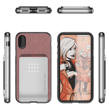 Load image into Gallery viewer, iPhone X Case, Ghostek Exec 2 Series for iPhone X / iPhone Pro Protective Wallet Case [PINK] (Color in image: Purple)

