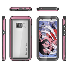 Load image into Gallery viewer, Galaxy S8 Plus Waterproof Case, Ghostek Atomic 3 Series| Underwater | Shockproof | Dirt-proof | Snow-proof | Aluminum Frame | Ultra Fit | (Pink) (Color in image: Red)
