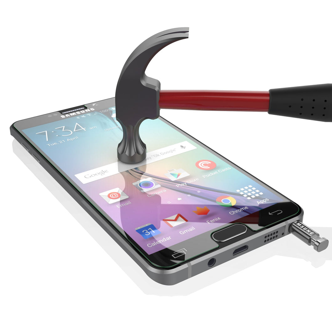 Galaxy Note 5 Punkcase Glass SHIELD Tempered Glass Screen Protector 0.33mm Thick 9H Glass Screen (Color in image: clear)