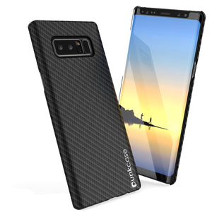 Galaxy Note 8 Case, Punkcase CarbonShield, Heavy Duty with PUNKSHIELD Screen Protector for Samsung Note 8 [jet black] 