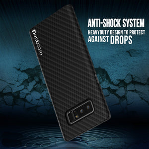 Galaxy Note 8 Case, Punkcase CarbonShield, Heavy Duty with PUNKSHIELD Screen Protector for Samsung Note 8 [jet black] 
