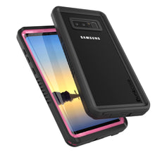 Load image into Gallery viewer, Galaxy Note 8 Waterproof Case, Punkcase [Extreme Series] [Slim Fit] [IP68 Certified] [Shockproof] [Snowproof] [Dirproof] Armor Cover W/ Built In Screen Protector for Samsung Galaxy Note 8 [Pink] (Color in image: red)
