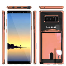 Charger l&#39;image dans la galerie, Galaxy Note 8 Case, PUNKCASE® LUCID Rose Gold Series | Card Slot | SHIELD Screen Protector 
