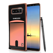 Charger l&#39;image dans la galerie, Galaxy Note 8 Case, PUNKCASE® LUCID Rose Gold Series | Card Slot | SHIELD Screen Protector (Color in image: Rose)
