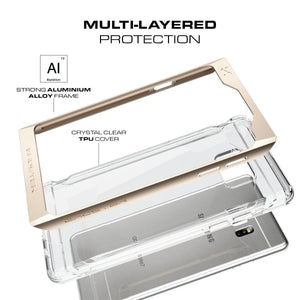 Galaxy Note 7 Case, Ghostek® Cloak 2.0 Gold w/ Explosion-Proof Screen Protector | Aluminum Frame (Color in image: Black)
