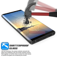 Load image into Gallery viewer, Galaxy Note 10 Black Punkcase Glass SHIELD Tempered Glass Screen Protector 0.33mm Thick 9H Glass (Color in image: Clear)

