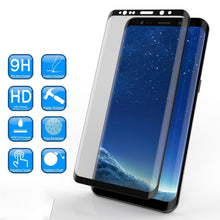 Load image into Gallery viewer, Galaxy S9+ Plus  Black Punkcase Glass SHIELD Tempered Glass Screen Protector 0.33mm Thick 9H Glass (Color in image: Gold)

