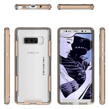 Load image into Gallery viewer, Galaxy Note 8 Case, Ghostek Cloak 3 Galaxy Note 8 Clear Transparent Bumper Case Note 8 2017 | GOLD (Color in image: Pink)
