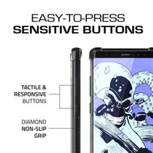 Charger l&#39;image dans la galerie, Galaxy Note 8 Case, Ghostek Covert 2 Series for Galaxy Note 8 Protective Case  [ BLACK] (Color in image: Red)
