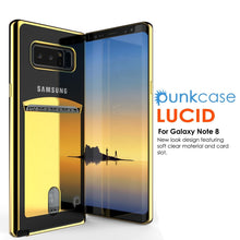 Charger l&#39;image dans la galerie, Galaxy Note 8 Case, PUNKCASE® LUCID Gold Series | Card Slot | SHIELD Screen Protector | Ultra fit 

