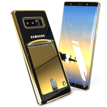 Charger l&#39;image dans la galerie, Galaxy Note 8 Case, PUNKCASE® LUCID Gold Series | Card Slot | SHIELD Screen Protector | Ultra fit (Color in image: Silver)
