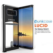 Charger l&#39;image dans la galerie, Galaxy Note 8 Case, PUNKCASE® LUCID Silver Series | Card Slot | SHIELD Screen Protector | Ultra fit 
