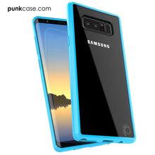 Load image into Gallery viewer, Galaxy Note 8 Case, PUNKcase [LUCID 2.0 Series] [Slim Fit] Armor Cover w/Integrated Anti-Shock System &amp; Screen Protector [Light Blue] (Color in image: Teal)

