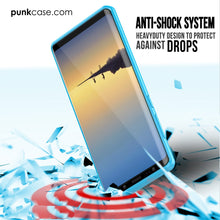 Load image into Gallery viewer, Galaxy Note 8 Case, PUNKcase [LUCID 2.0 Series] [Slim Fit] Armor Cover w/Integrated Anti-Shock System &amp; Screen Protector [Light Blue] (Color in image: Black)
