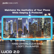 Load image into Gallery viewer, Galaxy Note 8 Case, PUNKcase [LUCID 2.0 Series] [Slim Fit] Armor Cover w/Integrated Anti-Shock System &amp; Screen Protector [Light Blue] (Color in image: Clear)
