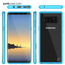 Load image into Gallery viewer, Galaxy Note 8 Case, PUNKcase [LUCID 2.0 Series] [Slim Fit] Armor Cover w/Integrated Anti-Shock System &amp; Screen Protector [Light Blue] (Color in image: White)
