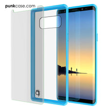 Load image into Gallery viewer, Galaxy Note 8 Case, PUNKcase [LUCID 2.0 Series] [Slim Fit] Armor Cover w/Integrated Anti-Shock System &amp; Screen Protector [Light Blue] (Color in image: Pink)
