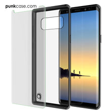 Load image into Gallery viewer, Galaxy Note 8 Case, PUNKcase [LUCID 2.0 Series] [Slim Fit] [Clear Back] Armor Cover w/Integrated Anti-Shock System &amp; Screen Protector [Black] (Color in image: Light Blue)
