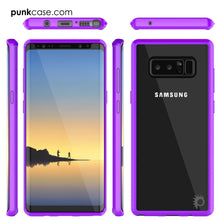 Load image into Gallery viewer, Galaxy Note 8 Case, PUNKcase [LUCID 2.0 Series] [Slim Fit] Armor Cover w/Integrated Anti-Shock System &amp; Screen Protector [Purple] (Color in image: Light Blue)

