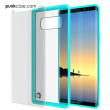 Load image into Gallery viewer, Galaxy Note 8 Case, PUNKcase [LUCID 2.0 Series] [Slim Fit] Armor Cover w/Integrated Anti-Shock System &amp; Screen Protector [Teal] (Color in image: Light Blue)

