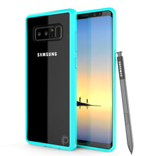 Load image into Gallery viewer, Galaxy Note 8 Case, PUNKcase [LUCID 2.0 Series] [Slim Fit] Armor Cover w/Integrated Anti-Shock System &amp; Screen Protector [Teal] (Color in image: Teal)
