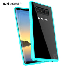 Load image into Gallery viewer, Galaxy Note 8 Case, PUNKcase [LUCID 2.0 Series] [Slim Fit] Armor Cover w/Integrated Anti-Shock System &amp; Screen Protector [Teal] (Color in image: Black)
