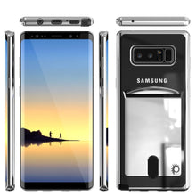 Charger l&#39;image dans la galerie, Galaxy Note 8 Case, PUNKCASE® LUCID Silver Series | Card Slot | SHIELD Screen Protector | Ultra fit 
