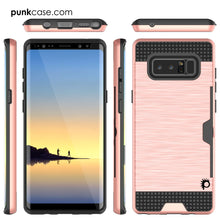 Load image into Gallery viewer, Galaxy Note 8 Case, PUNKcase [SLOT Series] Slim Fit  Samsung Note 8 [Rose] (Color in image: Gold)

