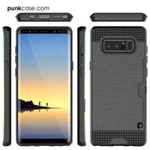 Charger l&#39;image dans la galerie, Galaxy Note 8 Case, PUNKcase [SLOT Series] Slim Fit  Samsung Note 8 [Black] (Color in image: White)
