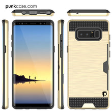 Charger l&#39;image dans la galerie, Galaxy Note 8 Case, PUNKcase [SLOT Series] Slim Fit  Samsung Note 8 [Gold] (Color in image: White)
