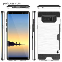 Charger l&#39;image dans la galerie, Galaxy Note 8 Case, PUNKcase [SLOT Series] Slim Fit  Samsung Note 8 [White] (Color in image: Black)
