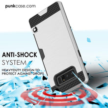 Load image into Gallery viewer, Galaxy Note 8 Case, PUNKcase [SLOT Series] Slim Fit  Samsung Note 8 [Silver] (Color in image: Navy)
