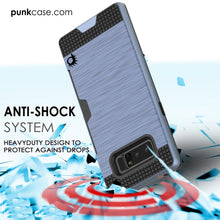 Load image into Gallery viewer, Galaxy Note 8 Case, PUNKcase [SLOT Series] Slim Fit  Samsung Note 8 [Navy] (Color in image: Grey)
