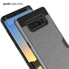 Load image into Gallery viewer, Galaxy Note 8 Case, PUNKcase [SLOT Series] Slim Fit  Samsung Note 8  [Grey] (Color in image: Black)
