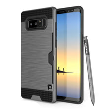 Load image into Gallery viewer, Galaxy Note 8 Case, PUNKcase [SLOT Series] Slim Fit  Samsung Note 8  [Grey] (Color in image: Grey)
