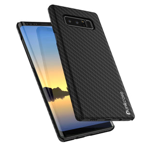 Galaxy Note 8 Case, Punkcase CarbonShield, Heavy Duty with PUNKSHIELD Screen Protector for Samsung Note 8 [jet black] 