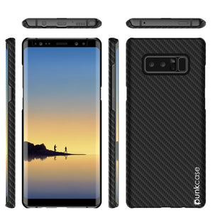 Galaxy Note 8 Case, Punkcase CarbonShield, Heavy Duty with PUNKSHIELD Screen Protector for Samsung Note 8 [jet black] 