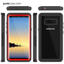Charger l&#39;image dans la galerie, Galaxy Note 8 Case, Punkcase [Extreme Series] [Slim Fit] [IP68 Certified] [Shockproof] Armor Cover W/ Built In Screen Protector [Red] (Color in image: White)
