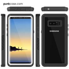 Charger l&#39;image dans la galerie, Galaxy Note 8 Case, Punkcase [Extreme Series] [Slim Fit] [IP68 Certified] [Shockproof] Armor Cover W/ Built In Screen Protector [White] (Color in image: Black)
