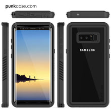 Charger l&#39;image dans la galerie, Galaxy Note 8 Case, Punkcase [Extreme Series] [Slim Fit] [IP68 Certified] [Shockproof] Armor Cover W/ Built In Screen Protector [Black] (Color in image: White)
