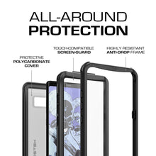Load image into Gallery viewer, Galaxy Note 8, Ghostek Nautical Series Waterproof Case for Samsung Galaxy Note 8 Heavy Duty | Black 
