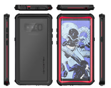 Load image into Gallery viewer, Galaxy Note 8, Ghostek Nautical Galaxy Note 8 Case Military Grade Armor Waterproof Cover | Red 
