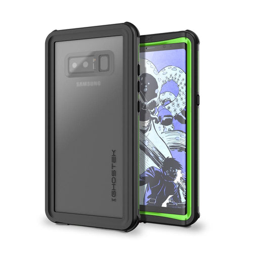 Galaxy Note 8, Ghostek Nautical Series Waterproof Case for Samsung Galaxy Note 8 Heavy Duty | Green (Color in image: Red)