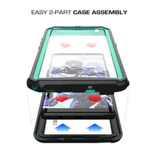 Load image into Gallery viewer, Galaxy Note 8, Ghostek Nautical Galaxy Note 8 Case Military Grade Armor Waterproof Cover | Teal (Color in image: Black)
