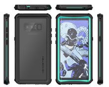 Load image into Gallery viewer, Galaxy Note 8, Ghostek Nautical Galaxy Note 8 Case Military Grade Armor Waterproof Cover | Teal 

