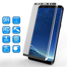 Load image into Gallery viewer, Galaxy S9+ Plus  Silver Punkcase Glass SHIELD Tempered Glass Screen Protector 0.33mm Thick 9H Glass (Color in image: Black)
