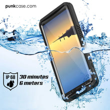 Charger l&#39;image dans la galerie, Galaxy Note 8 Case, Punkcase [Extreme Series] [Slim Fit] [IP68 Certified] [Shockproof] Armor Cover W/ Built In Screen Protector [Black] (Color in image: light green)
